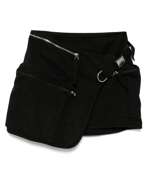 Helmut Lang Black Field Mini Skirt.Gd