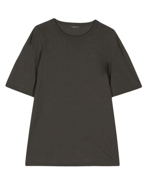 Transit Black Round-neck Cotton T-shirt for men