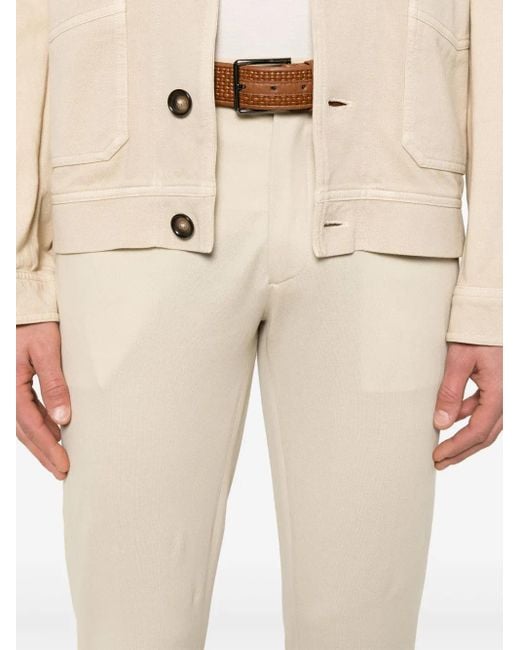 Circolo 1901 Natural Piqué-Weave Trousers for men