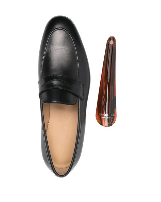 Scarosso Black Marzio Penny Loafers for men