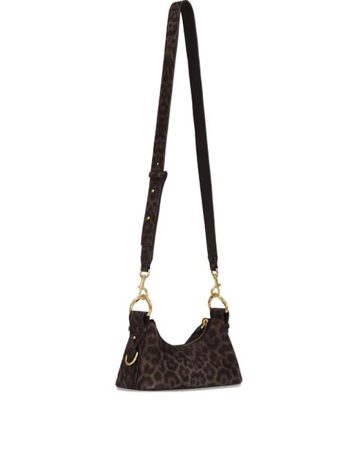POTAMY Black Leopard Shoulder Bag