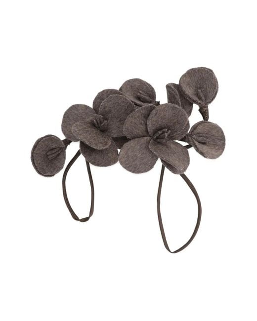 P.A.R.O.S.H. Metallic Brosche mit Blumenform