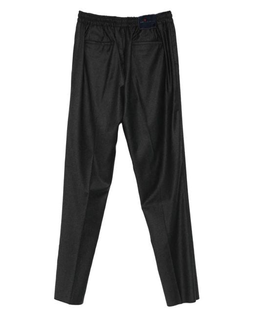 Kiton Black Wool Trousers for men