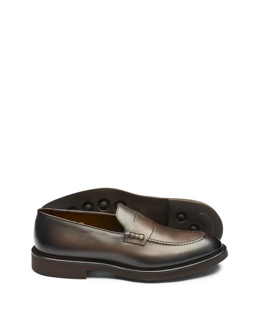 Doucal's ブラウン レザー ローファー メンズ Doucal's レザーローファー ブラウン | Lyst