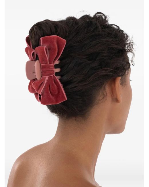 Jennifer Behr Red Matilda Bow Jaw Clip