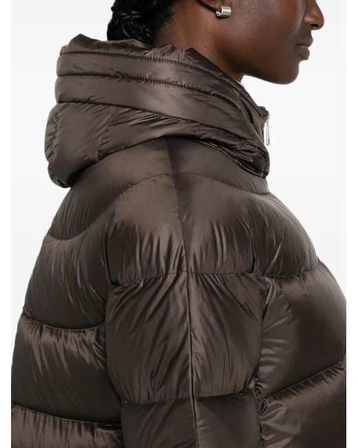 SERGIO MORETTI FIRENZE Gray Quilted Hooded Jacket