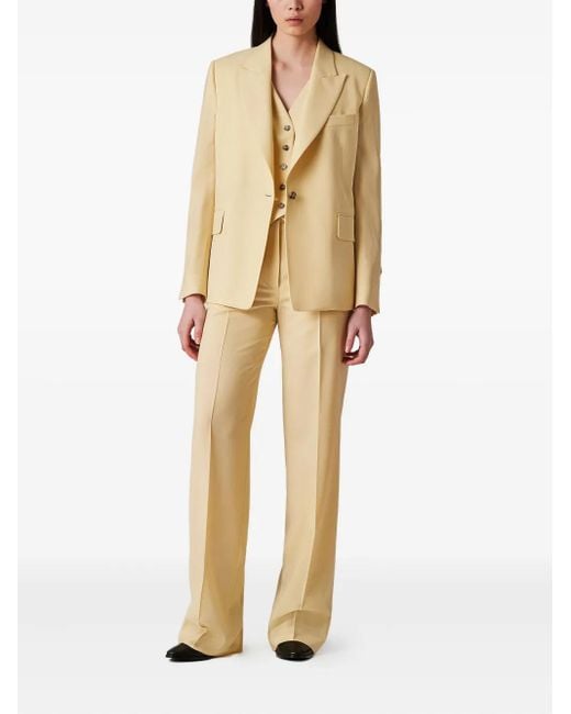 Paul Smith Yellow Tailored Trousers