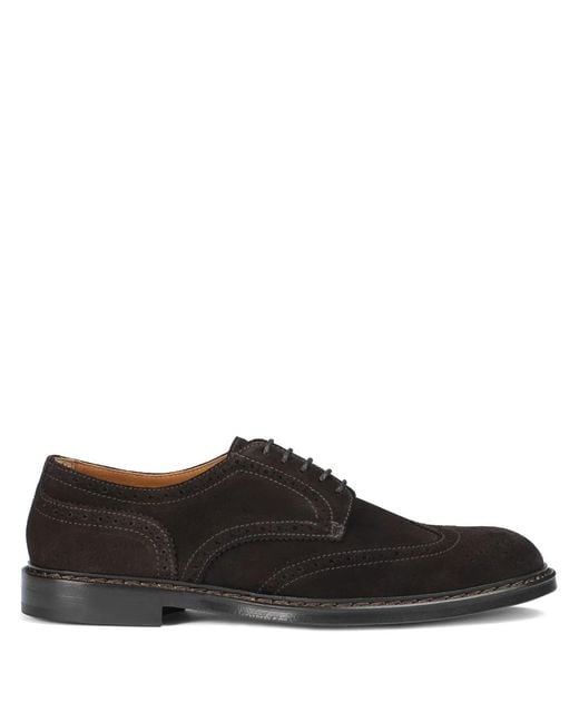 Derbies En Daim Doucal's pour homme en coloris Black