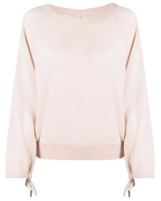 Pringle of Scotland Pink Round Neck Cashmere Jumper