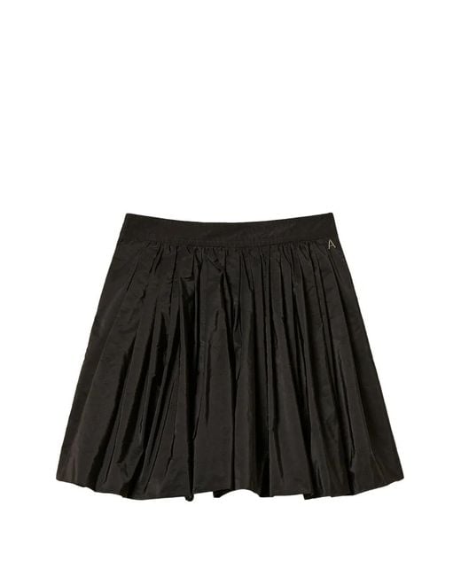 Twinset Black Taffeta Balloon Skirt
