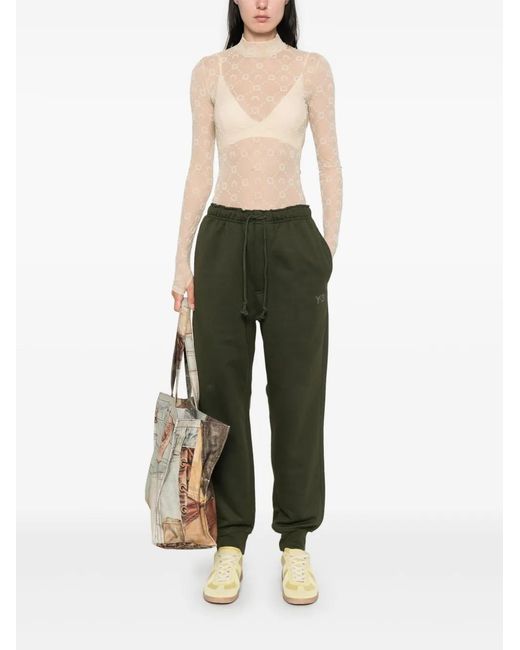 Y-3 Green U Cuff Track Pants