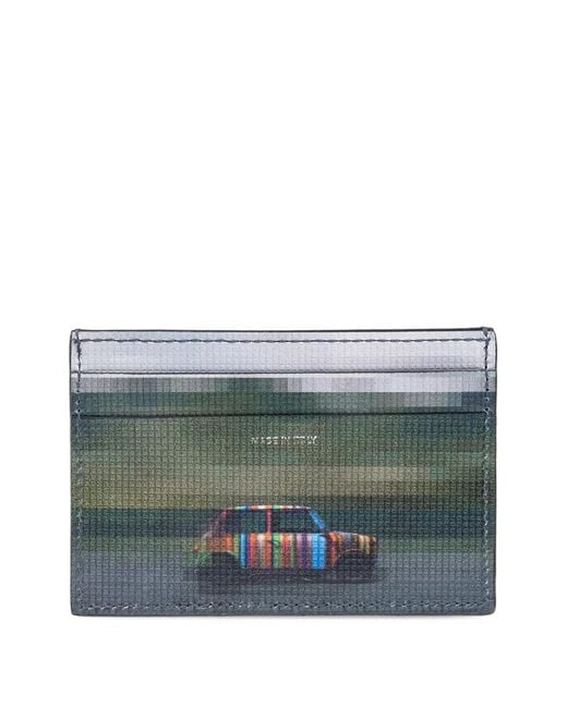 Paul Smith Black Car Print Card Holder for men
