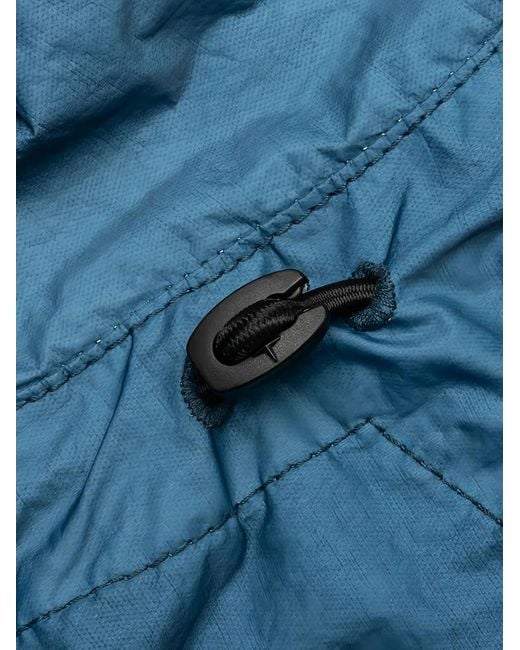 Stone Island Blue Compass-Badge Hooded Jacket for men