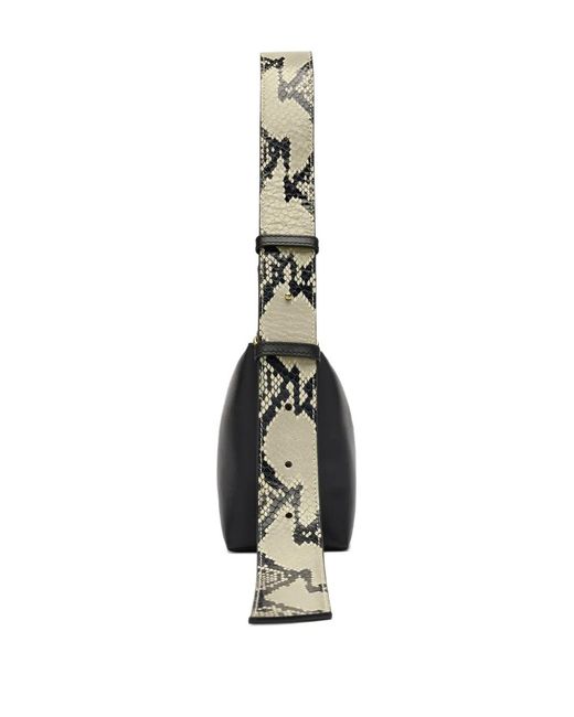 Erdem Black East West Bloom Shoulder Bag