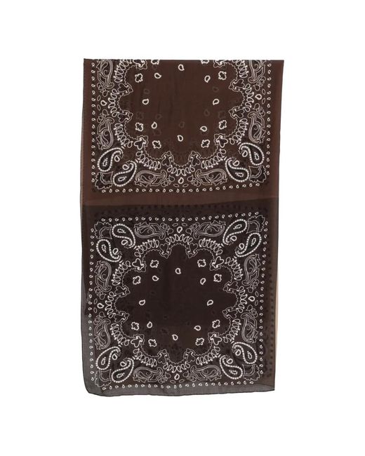 Destin Brown Bandana-Print Scarf