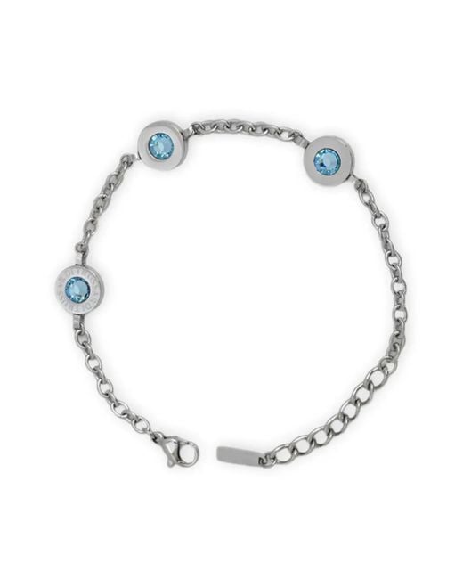 Trussardi White Bracelet À Logo T