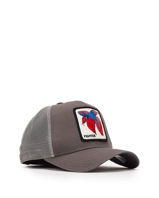 Goorin Bros White Patch-Detail Mesh-Panel Baseball Cap for men