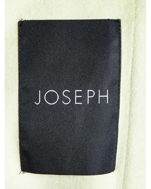 Joseph White Lime Wool & Silk Caia Short Coat
