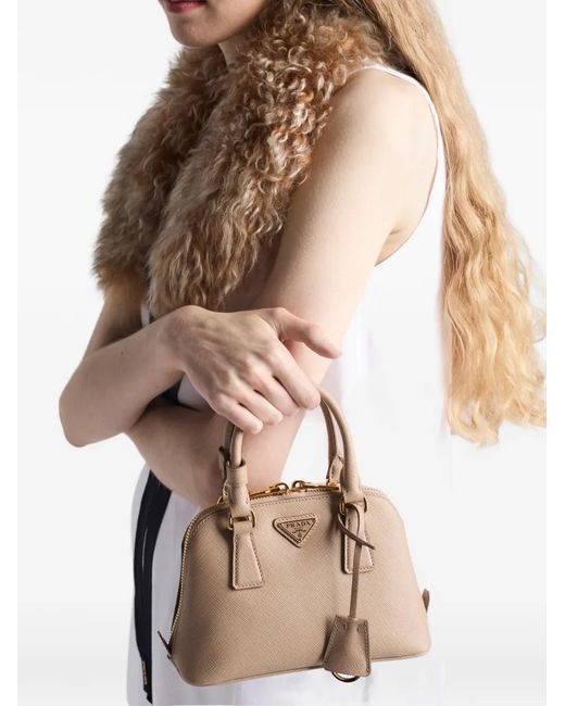 Prada Natural Promenade Saffiano Mini Bag