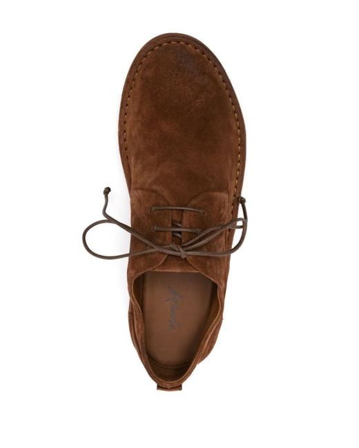 Marsèll Brown Sancrispa Suede Derby Shoes for men