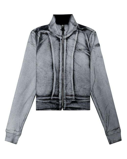 DIESEL Blue D-Emy-S Jeansjacke mit Reißverschluss