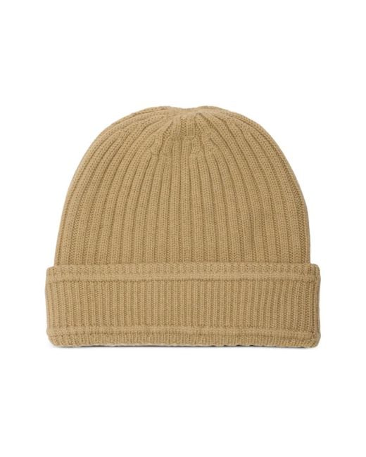 Burberry Natural Logo Patch Beanie for men