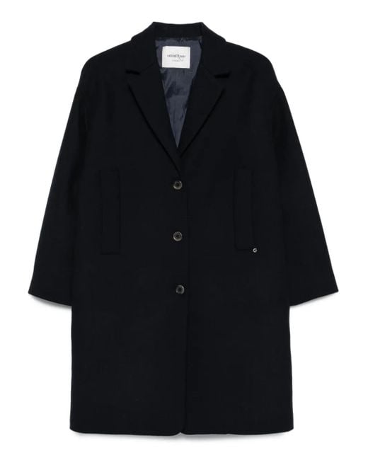 Ottod'Ame Jas Met Knoopsluiting En Opgestikte Zak in het Black