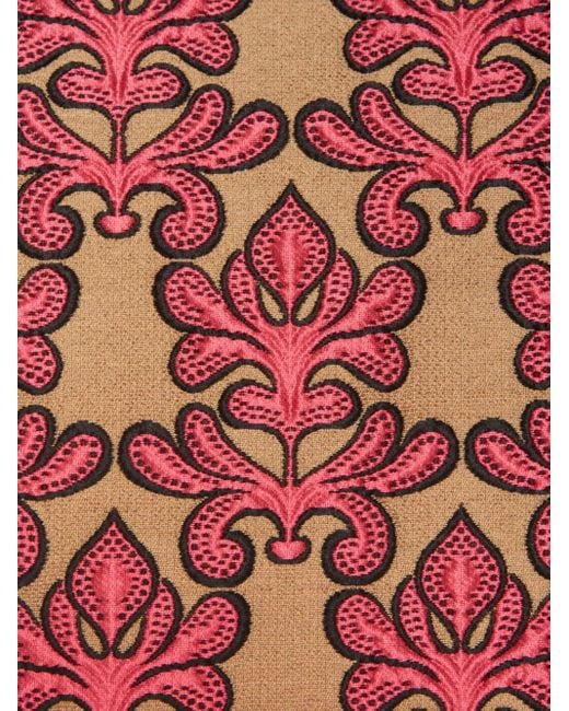 LaDoubleJ Red Jacquard Top