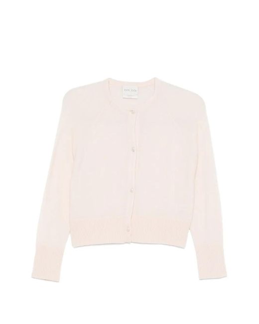 Forte_forte White Buttoned Cardigan
