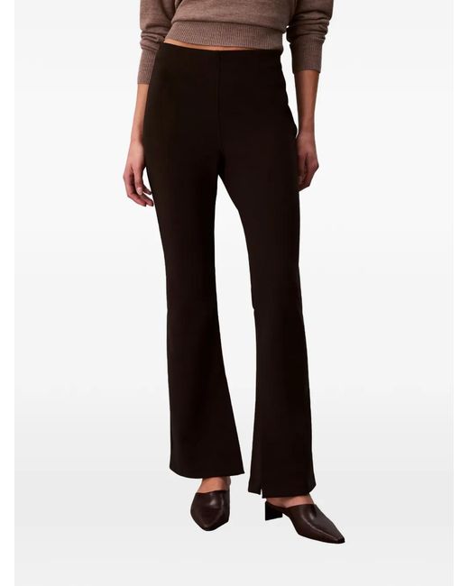 Calvin Klein Black Split-Hem Trousers