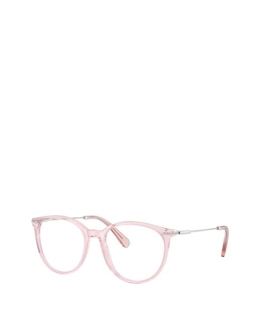 Swarovski Natural Round-Frame Glasses