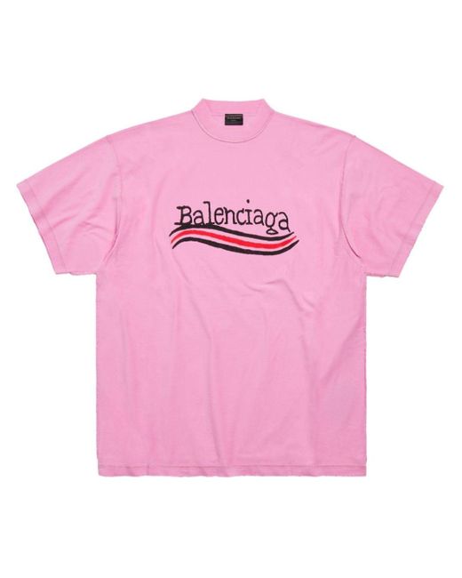 Balenciaga Katoenen T-shirt in het Pink