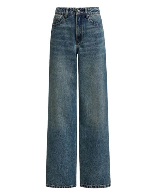 12 STOREEZ ワイドジーンズ Blue