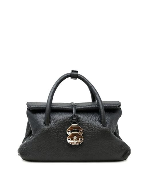 Zanellato Black Leather Tote Bag