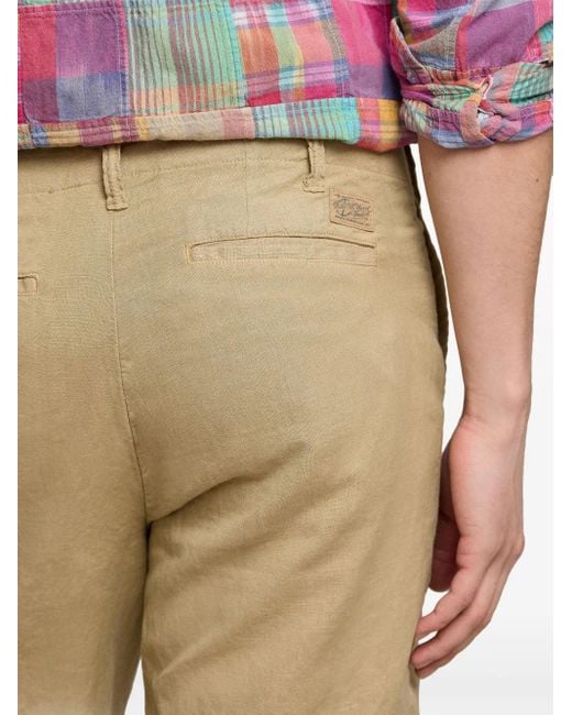 Polo Ralph Lauren Natural Cotton-Linen Blend Chino Shorts for men