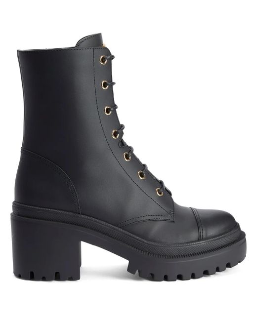 Giuseppe Zanotti Black Malakhy Combat Boots