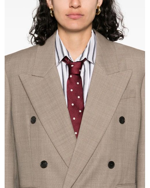 Blazer de lana Saint Laurent de color Natural