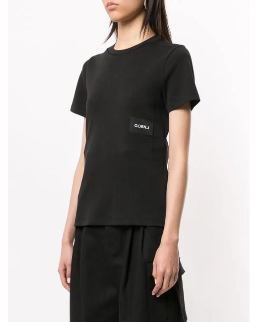 Goen.J Black Logo Patch T-Shirt