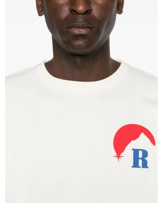 Rhude White Classic Crew Neck T-Shirt for men
