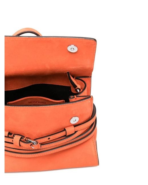Moschino Orange Tie Me Tote Bag