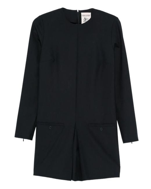 Semicouture Black Tailored Playsuit