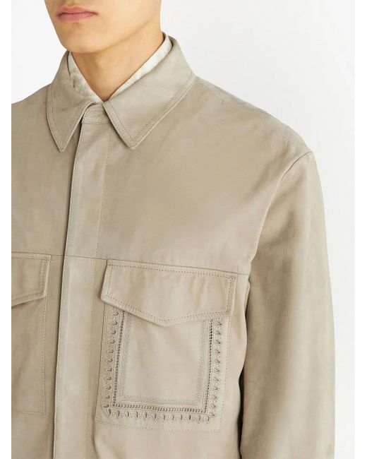 Etro Natural Leather Shirt for men