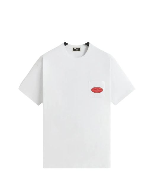 Kith White X The Sopranos Chest-Pocket T-Shirt for men
