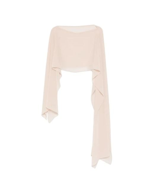 Gianluca Capannolo White Draped Scarf