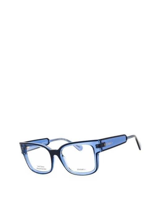 MAX&Co. Blue Rectangle-Frame Glasses