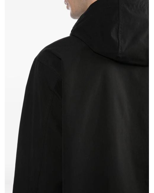 Chocoolate Black Logo-Patch Jacket for men