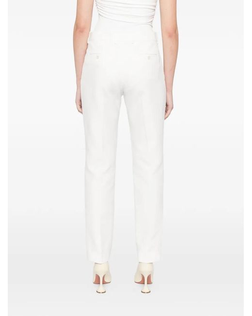 Tom Ford White Tailored Tapered Pants