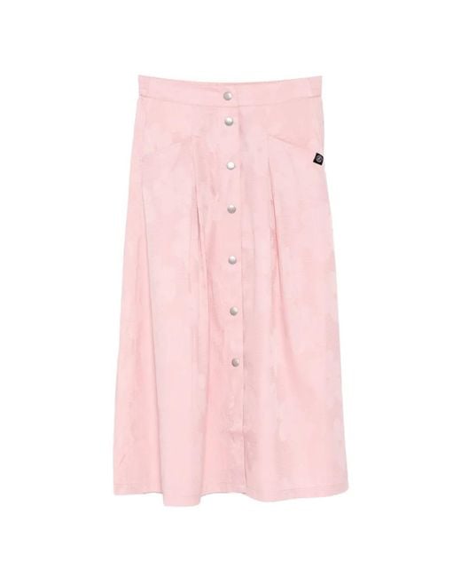 SPORT b. by agnès b. Pink Pleated Midi Skirt