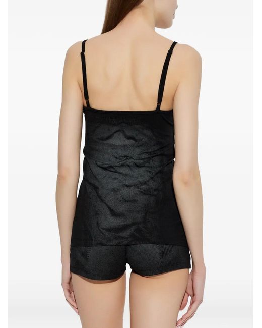 M I S B H V Black Débardeur À Détail De Logo