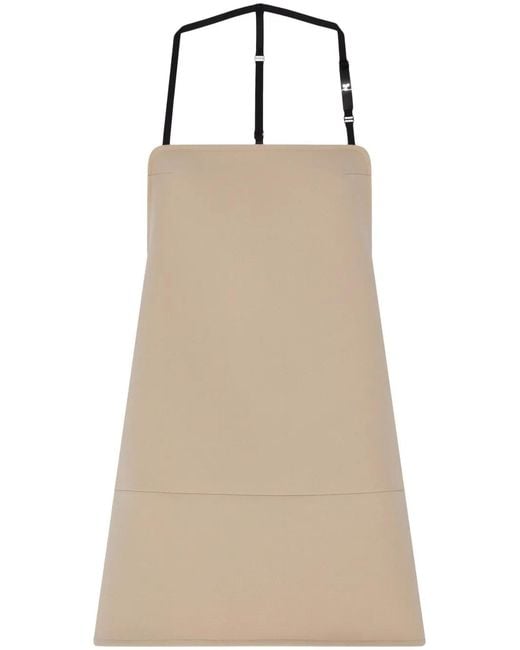 Courreges Natural Backless Twill Minidress